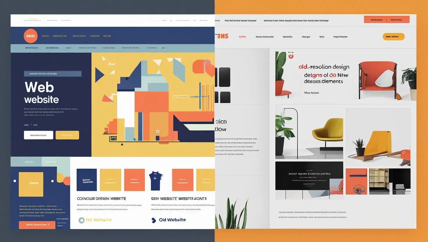 website vechi vs website nou