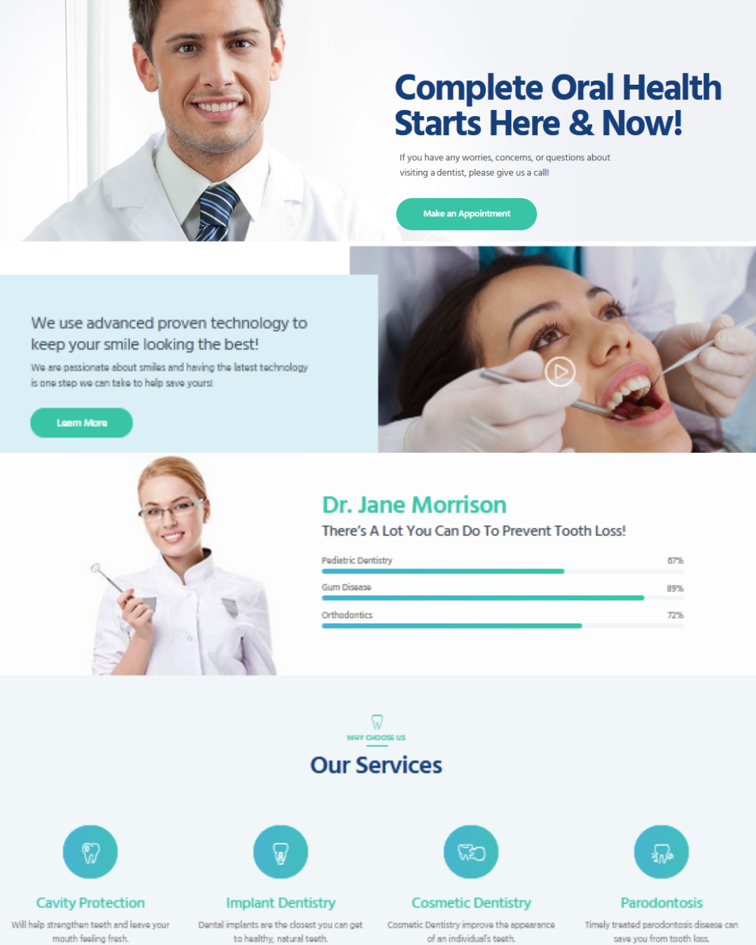 Dental Clinic Website Design